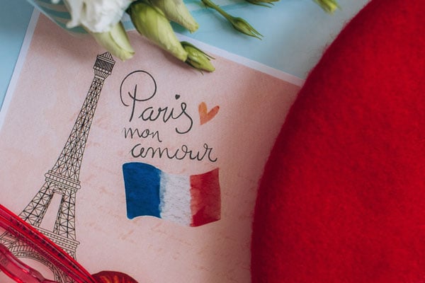 Rajz a párizsi Eiffel-toronyról